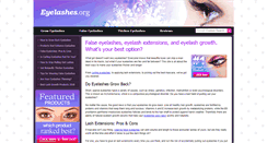 Desktop Screenshot of eyelashes.org