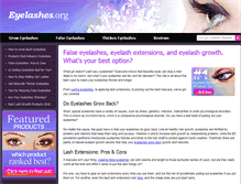 Tablet Screenshot of eyelashes.org